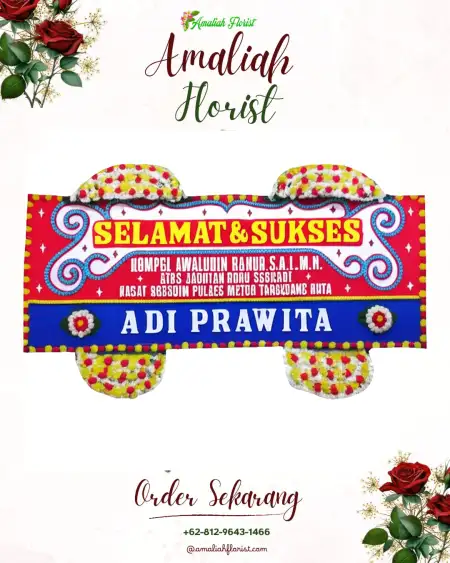 Papan Bunga Ucapan Selamat Mejoyolosari